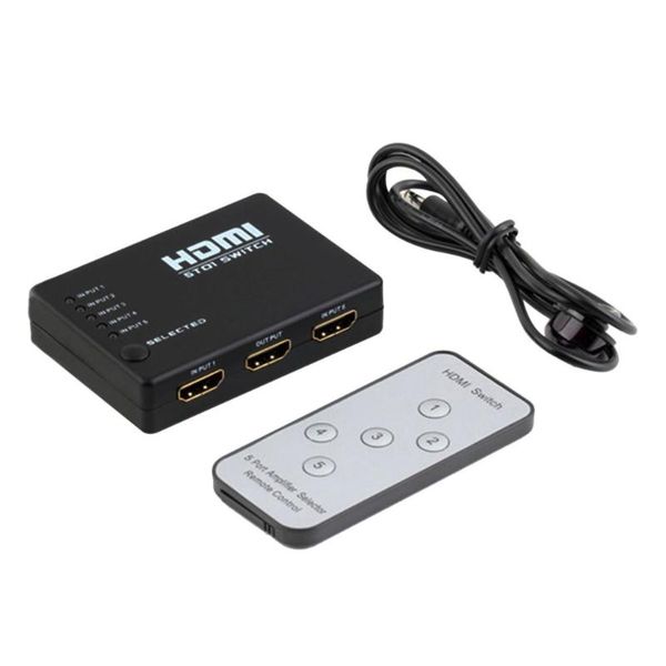 audio cables & connectors portable 5 in 1 1.4 version 1080p switch switcher hd video support splitter with remote control
audio cables & connectors portable 5 in 1 1.4 version 1080p switch switcher hd video support splitter with remote control