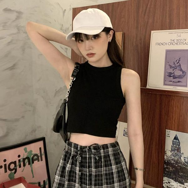 women's tanks & camis black suspender vest women wear summer bottoming, beautiful back, bra, girl short, sleeveless inside, White 
women's tanks & camis black suspender vest women wear summer bottoming, beautiful back, bra, girl short, sleeveless inside, White