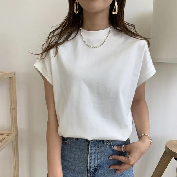 women's t-shirt casual women summer korean japan fashion basic short sleeve tee ins 2021 chich plain pullover lady, White
women's t-shirt casual women summer korean japan fashion basic short sleeve tee ins 2021 chich plain pullover lady, White