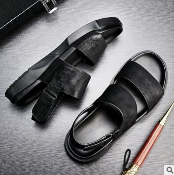 sandals men 2021 fashion style rome gladiators flat heel cow leather mens sandalias, Black
sandals men 2021 fashion style rome gladiators flat heel cow leather mens sandalias, Black