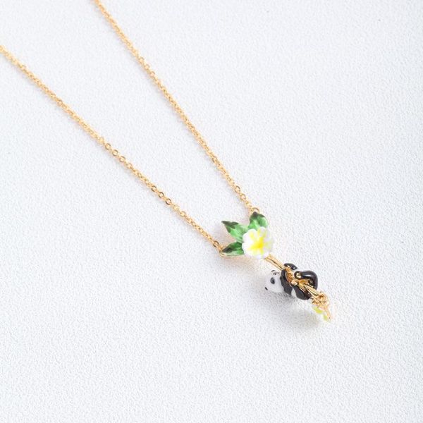 chains european and american hand-painted glaze colours flower bamboo leaf cute panda fashion necklace clavicle chain, Silver
chains european and american hand-painted glaze colours flower bamboo leaf cute panda fashion necklace clavicle chain, Silver