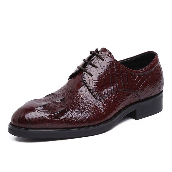 embossed leather shoes for men, business suits, british small round toe, lace-up wedding shoes, men's cowhide bre dress, Black
embossed leather shoes for men, business suits, british small round toe, lace-up wedding shoes, men's cowhide bre dress, Black
