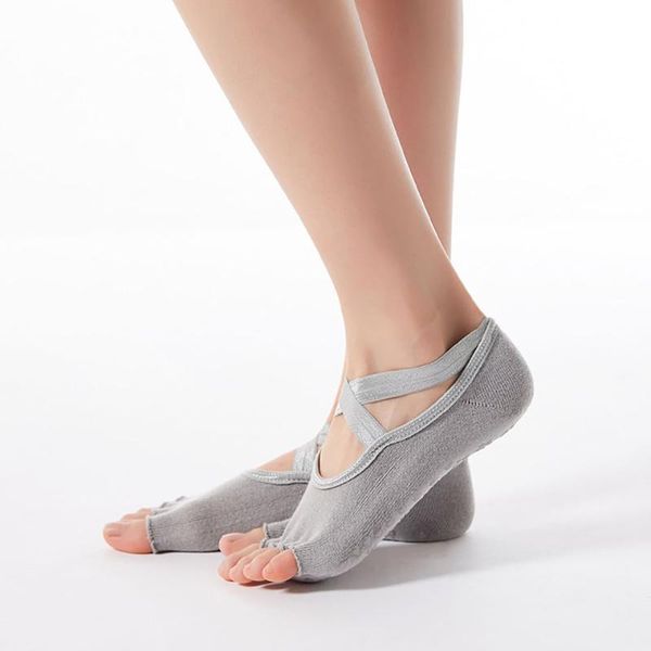 shockproof non-slip pvc particles sports fitness yoga socks cross open toe breathable comfortable soft, Black
shockproof non-slip pvc particles sports fitness yoga socks cross open toe breathable comfortable soft, Black