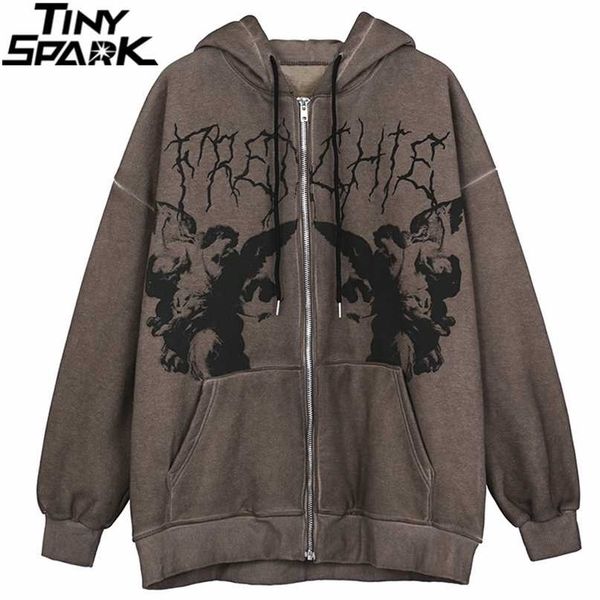 men hip hop streetwear hooded jacket angel dark print jacket coat harajuku cotton fleece autumn winter jacket outwear zipper 211204, Black
men hip hop streetwear hooded jacket angel dark print jacket coat harajuku cotton fleece autumn winter jacket outwear zipper 211204, Black