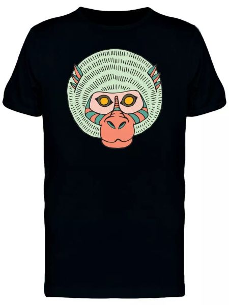yellow eyed monkey tribal art men's tee -image by shutterstock, White;black
yellow eyed monkey tribal art men's tee -image by shutterstock, White;black