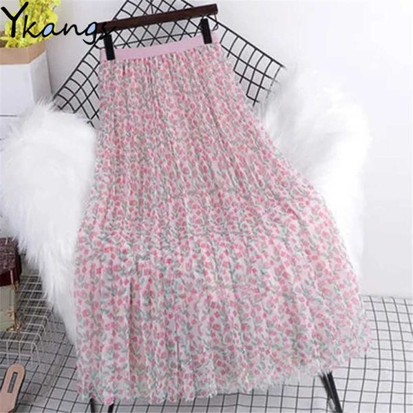 women summer skirts female high waist floral print skirts vintage casual skirt ladies fashion pleated midi skirt falda 210619, Black
women summer skirts female high waist floral print skirts vintage casual skirt ladies fashion pleated midi skirt falda 210619, Black