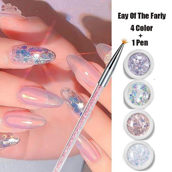nail glitter 4pcs/set mermaid 3d flakes hexagon colorful sequins uv gel polish sparkling powder dust diy charm, Silver;gold
nail glitter 4pcs/set mermaid 3d flakes hexagon colorful sequins uv gel polish sparkling powder dust diy charm, Silver;gold