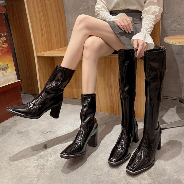 boots fashion modern punk women 2021 autumn high heels long warm fur plush winter shoes pu leather ankle, Black
boots fashion modern punk women 2021 autumn high heels long warm fur plush winter shoes pu leather ankle, Black