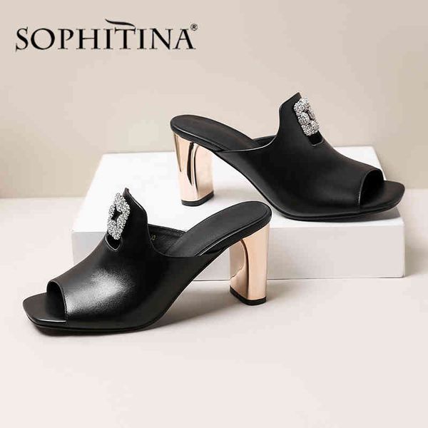sophitina concise sandals women metal plating heels microfiber square heel sandals square buckle slippers so477 210513, Black
sophitina concise sandals women metal plating heels microfiber square heel sandals square buckle slippers so477 210513, Black