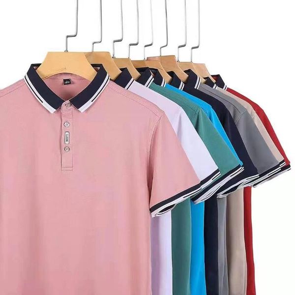 men's polos shirt men summer fashion stritching shorts sleeve business clothes luxury tee brand, White;black
men's polos shirt men summer fashion stritching shorts sleeve business clothes luxury tee brand, White;black