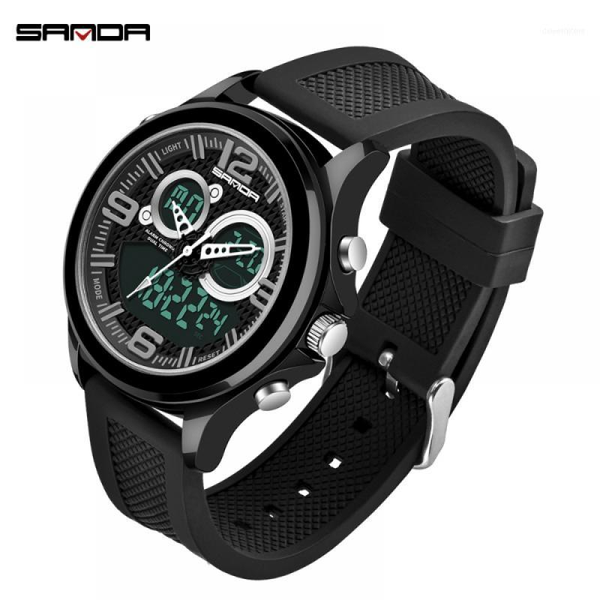 wristwatches sanda watch student fashion trend sport multi-function dual display luminous chronograph waterproof electronic male1, Slivery;brown
wristwatches sanda watch student fashion trend sport multi-function dual display luminous chronograph waterproof electronic male1, Slivery;brown