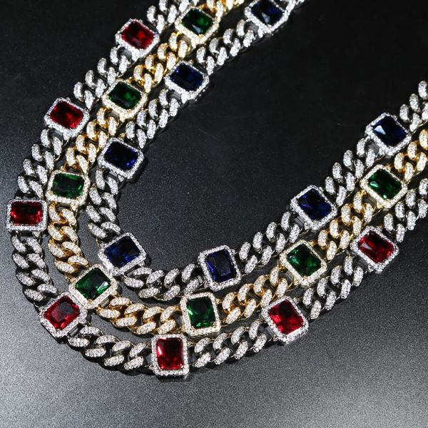 iced out cuban chian rainbow cz punk choker necklace women hiphop jewelry with big square colorful paved chains, Silver
iced out cuban chian rainbow cz punk choker necklace women hiphop jewelry with big square colorful paved chains, Silver