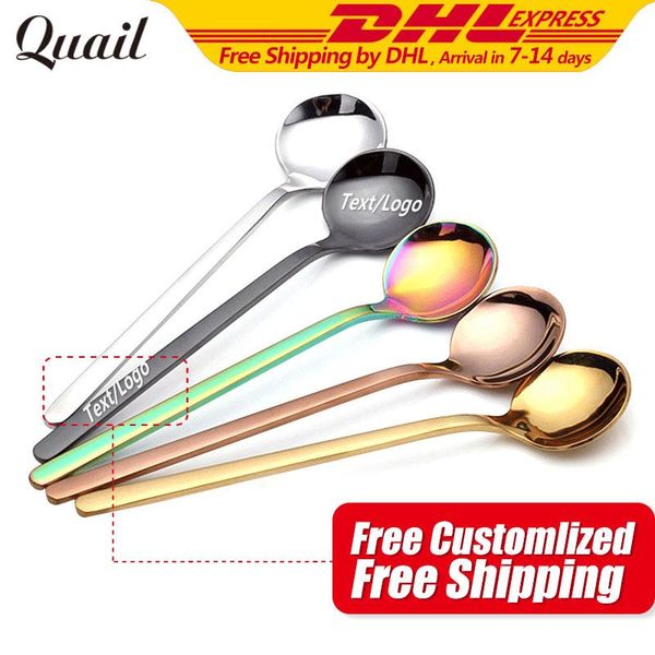 spoons quail 100pcs style stainless steel coffee spoon with long handle colourful scoops dessert tea can be text 
spoons quail 100pcs style stainless steel coffee spoon with long handle colourful scoops dessert tea can be text