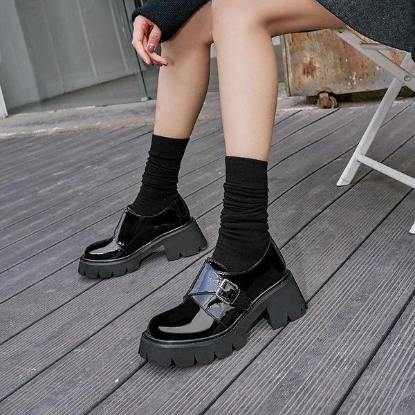 dress shoes mezereon square heels patent leather woman round toe platform pumps with buckle thick bottom med height 6.5 cm, Black
dress shoes mezereon square heels patent leather woman round toe platform pumps with buckle thick bottom med height 6.5 cm, Black