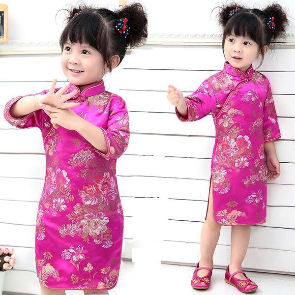 ethnic clothing cheongsam - lovely girl's medium long sleeve dress, children's party chinese year gift, Red
ethnic clothing cheongsam - lovely girl's medium long sleeve dress, children's party chinese year gift, Red