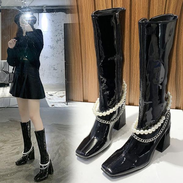 brand women boots high winter female british wind 2021 fashion joker thigh over the knee heels mujer, Black
brand women boots high winter female british wind 2021 fashion joker thigh over the knee heels mujer, Black