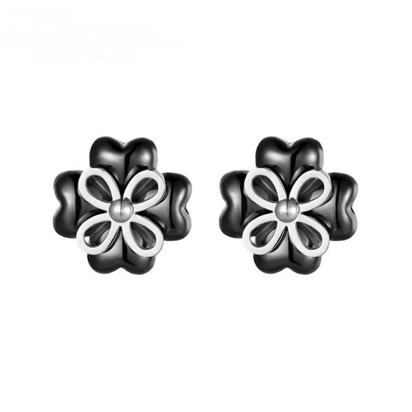 stud black/white flower earrings for women stainless steel ceramic material cute sweet jewelry heart earring plant, Golden;silver
stud black/white flower earrings for women stainless steel ceramic material cute sweet jewelry heart earring plant, Golden;silver