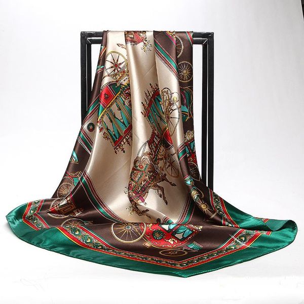 scarves women silk scarf square bandana design brand headband female satin hijab shawl wrap kerchief chain print foulard tudung bawal, Blue;gray
scarves women silk scarf square bandana design brand headband female satin hijab shawl wrap kerchief chain print foulard tudung bawal, Blue;gray