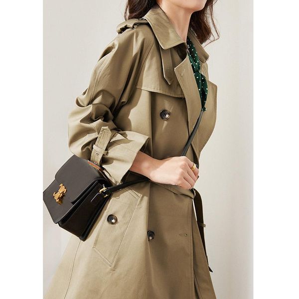 women's trench coats good quality cabinet thousand layer weight da zhen makes cotton and other windbreaker girls with standard leather, Tan;black
women's trench coats good quality cabinet thousand layer weight da zhen makes cotton and other windbreaker girls with standard leather, Tan;black