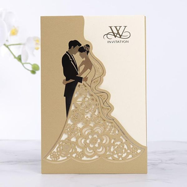 greeting cards 10pcs elegant bride and groom laser cut wedding invitation luxury card customized decor party supplies
greeting cards 10pcs elegant bride and groom laser cut wedding invitation luxury card customized decor party supplies