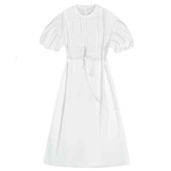 * 21 insis french bubble sleeve dress summer asymmetric pleated medium length loose, Black;gray
* 21 insis french bubble sleeve dress summer asymmetric pleated medium length loose, Black;gray