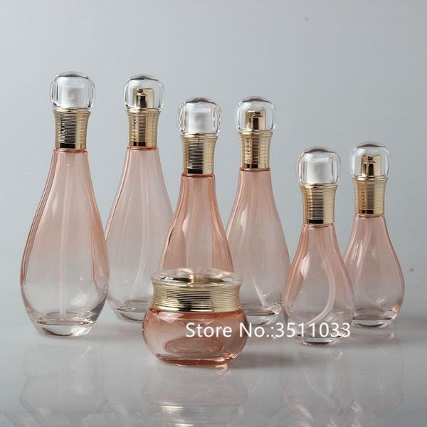storage bottles & jars 8pcs elegant clear pink glass spray bottle lotion pump cosmetic cream jar fragrance perfume 50g 100ml 150ml
storage bottles & jars 8pcs elegant clear pink glass spray bottle lotion pump cosmetic cream jar fragrance perfume 50g 100ml 150ml