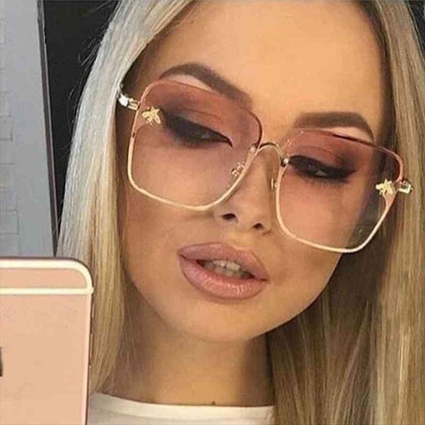 bee sunglasses women vintage brand square rimless sunglass small bee oversize sun glasses woman oculos de sol uv400, White;black
bee sunglasses women vintage brand square rimless sunglass small bee oversize sun glasses woman oculos de sol uv400, White;black
