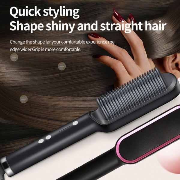 electric hair brushes professional straightener brush straightening beard comb fast heating curler caring tool pente de cabelo liso
electric hair brushes professional straightener brush straightening beard comb fast heating curler caring tool pente de cabelo liso