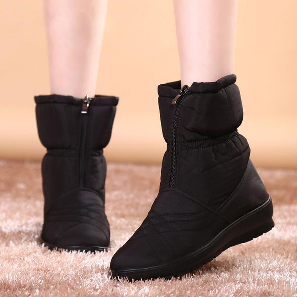 boots women's winter fashion woman zipper warm snow ladies platform shoes women waterproof female, Black
boots women's winter fashion woman zipper warm snow ladies platform shoes women waterproof female, Black
