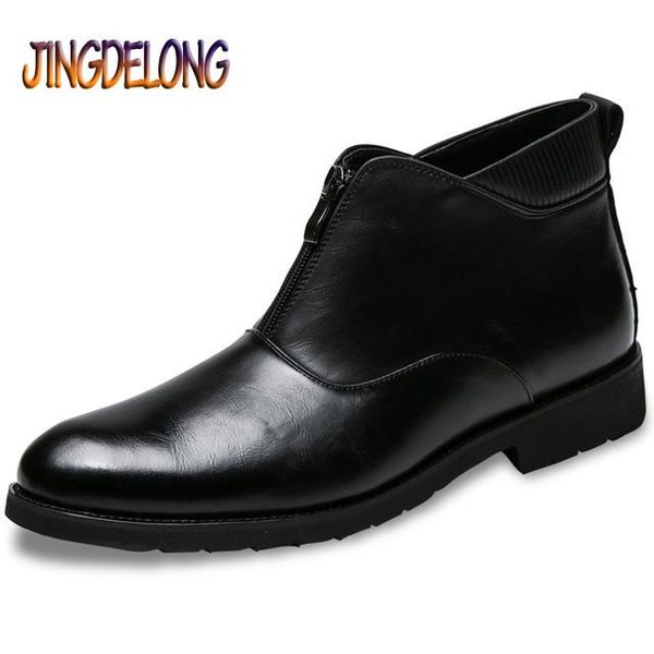 boots winter fashion autumn men ankle leather man business luxury dress shoes slip-on moccasins, Black
boots winter fashion autumn men ankle leather man business luxury dress shoes slip-on moccasins, Black
