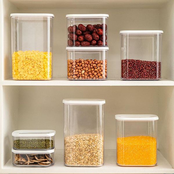 storage bottles & jars kitchen container organizers grain coffee tank plastic food sealed thickened hardened box
storage bottles & jars kitchen container organizers grain coffee tank plastic food sealed thickened hardened box