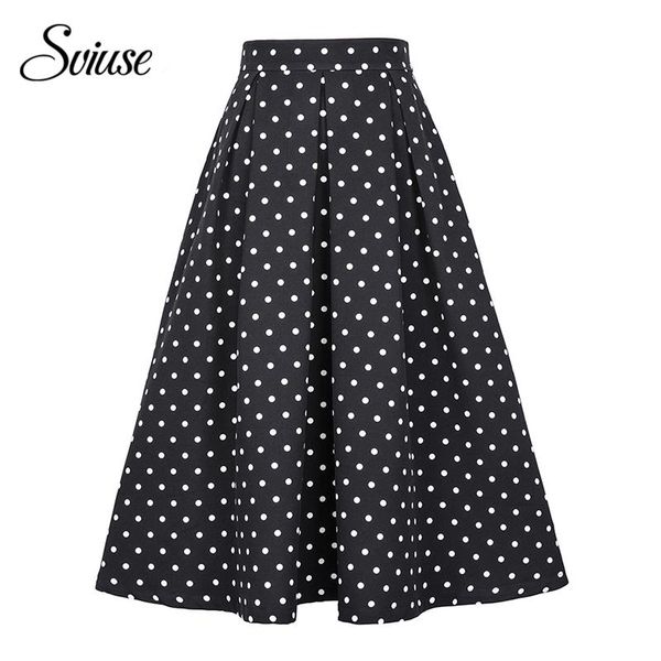 skirts autumn vintage polka-dot skirt women black high waist pleated midi fashion female elegant casual party skater 2021
skirts autumn vintage polka-dot skirt women black high waist pleated midi fashion female elegant casual party skater 2021