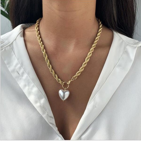 bohemia thick chain baroque pearl necklace for women birthday gift lady 2021 fashion jewelry m6047 pendant necklaces, Silver
bohemia thick chain baroque pearl necklace for women birthday gift lady 2021 fashion jewelry m6047 pendant necklaces, Silver