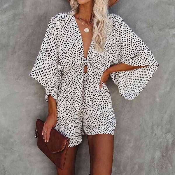 women's jumpsuits & rompers v neck summer flare sleeve print playsuit women lace-up loose 2021 casual ruffle beach holiday ov, Black;white
women's jumpsuits & rompers v neck summer flare sleeve print playsuit women lace-up loose 2021 casual ruffle beach holiday ov, Black;white