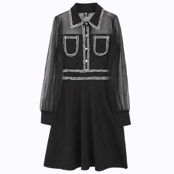 perhaps u women white black mesh patchwork turn down collar button long sleeve empire a line elegant mini dress female d2401 210529, Black;gray
perhaps u women white black mesh patchwork turn down collar button long sleeve empire a line elegant mini dress female d2401 210529, Black;gray