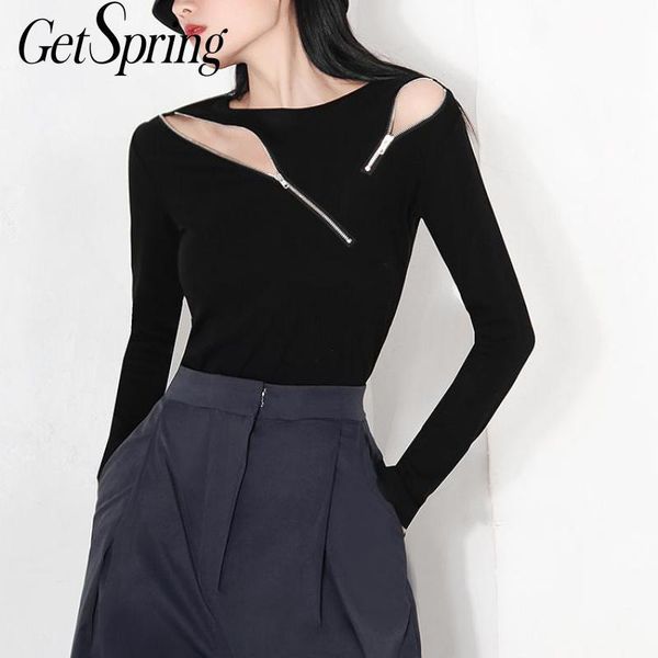 women t shirt asymmetry hollow out black irregular long sleeve -shirt ops fashion 210430, White
women t shirt asymmetry hollow out black irregular long sleeve -shirt ops fashion 210430, White