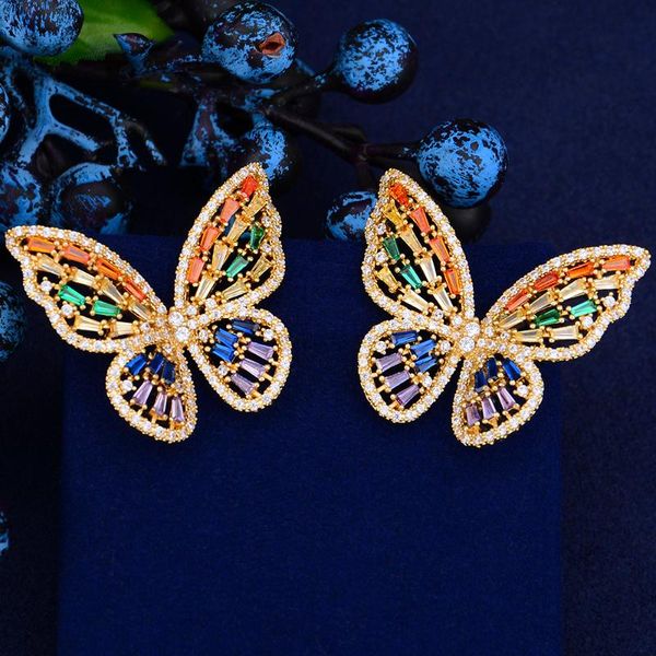 stud godki luxury multicolor butterfly earring for women wedding cubic zircon cz bridal earrings bohemia mom gift trendy, Golden;silver
stud godki luxury multicolor butterfly earring for women wedding cubic zircon cz bridal earrings bohemia mom gift trendy, Golden;silver