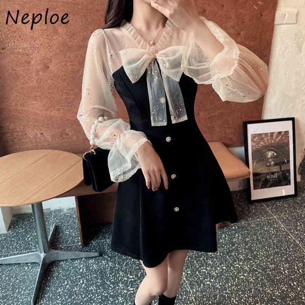 neploe temperament bow design party dress women pullover flare long sleeve ol vestidos spring new high waist hip robe slim 210423, Black;gray
neploe temperament bow design party dress women pullover flare long sleeve ol vestidos spring new high waist hip robe slim 210423, Black;gray