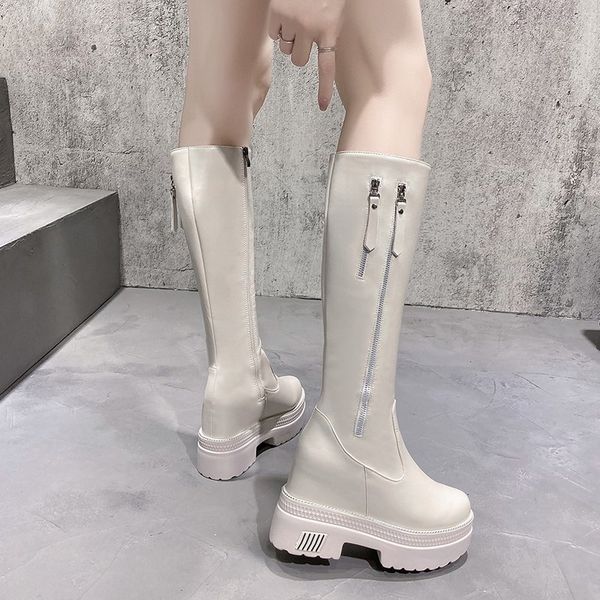 women chunky platform knee- high boots fashion retro punk height increasing long boots woman 10cm women autumn winter booties
women chunky platform knee- high boots fashion retro punk height increasing long boots woman 10cm women autumn winter booties