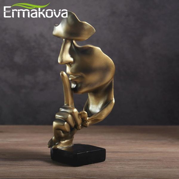 thinker statues silence is gold figurines resin retro home decor for office gifts living room abstract face sculptures decorative objects &
thinker statues silence is gold figurines resin retro home decor for office gifts living room abstract face sculptures decorative objects &