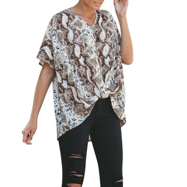 women blouse fashion casual slim v neck leopard print short sleeve irregular shirt v-neck ladies blouses summer women's & shirts, White
women blouse fashion casual slim v neck leopard print short sleeve irregular shirt v-neck ladies blouses summer women's & shirts, White