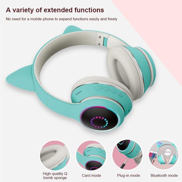 akz-k26 cat ear head-mounted bluetooth headphones rgb stereo over-head wireless headset with mic music & earphones
akz-k26 cat ear head-mounted bluetooth headphones rgb stereo over-head wireless headset with mic music & earphones