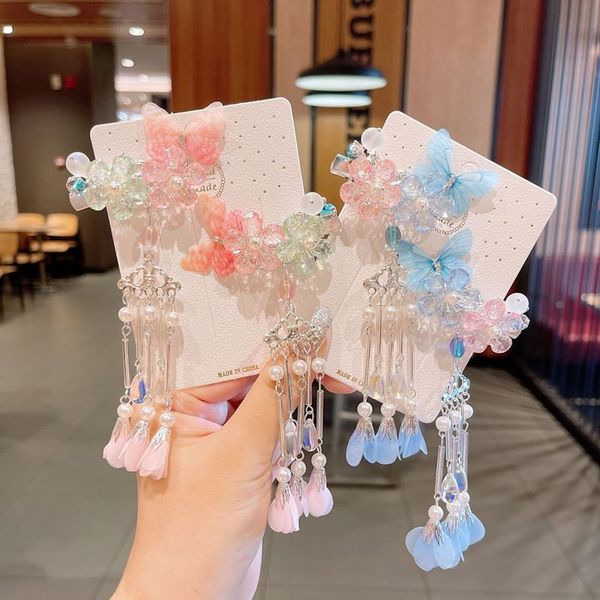 hair accessories style chinese children clip super fairy tassel ornaments ancient girls, Slivery;white
hair accessories style chinese children clip super fairy tassel ornaments ancient girls, Slivery;white