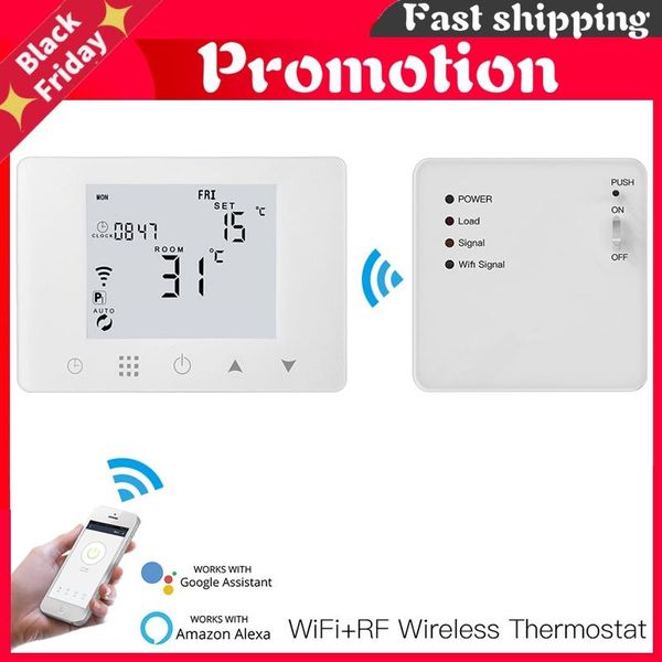 smart home control wifi thermostat wall-hung gas boiler water electric underfloor heating temperature controller work with alexa google
smart home control wifi thermostat wall-hung gas boiler water electric underfloor heating temperature controller work with alexa google