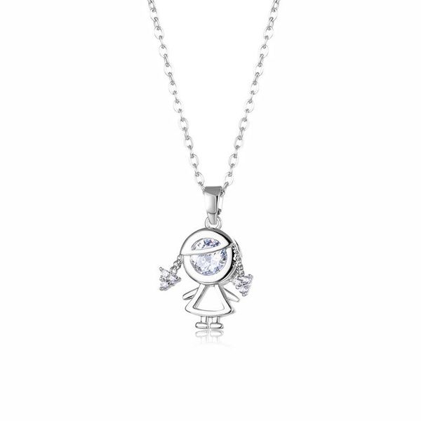 pendant necklaces jewellery cute jewelry titanium steel crystal zircon lovely doll clavicle choker bridal wedding necklace for women, Silver
pendant necklaces jewellery cute jewelry titanium steel crystal zircon lovely doll clavicle choker bridal wedding necklace for women, Silver