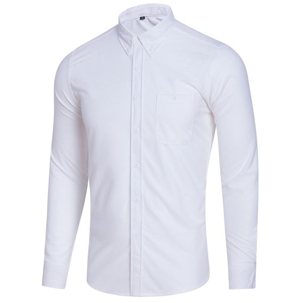 men casual shirt solid turn-down collar men's shirt new fashion long-sleeve formal business shirts, White;black
men casual shirt solid turn-down collar men's shirt new fashion long-sleeve formal business shirts, White;black