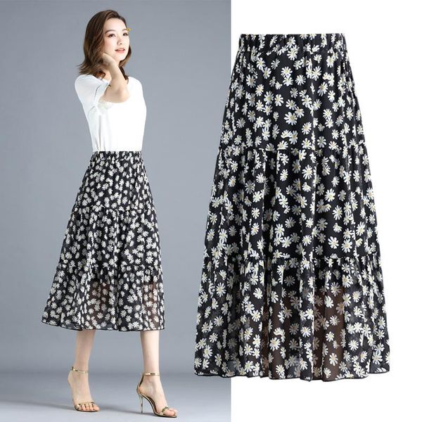 skirts little daisy a-line midi mid-length chiffon skirt spring and summer 2021 high-waist floral fairy long bsq090, Black
skirts little daisy a-line midi mid-length chiffon skirt spring and summer 2021 high-waist floral fairy long bsq090, Black