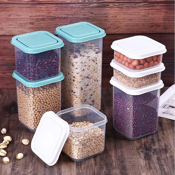 storage bottles & jars 700/1300/1800ml container plastic kitchen refrigerator noodle box multigrain tank transparent sealed
storage bottles & jars 700/1300/1800ml container plastic kitchen refrigerator noodle box multigrain tank transparent sealed