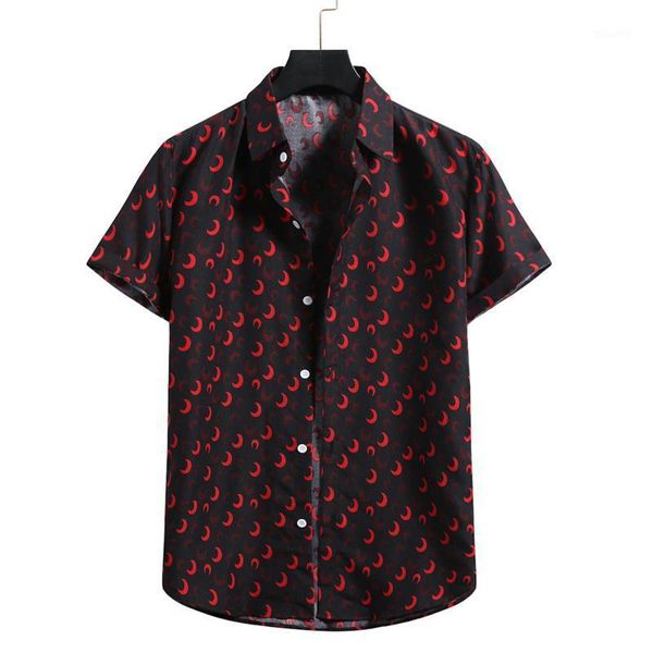 men clothing fashion man 2021 cardigan short sleeve hawaiian beach flower shirt loose men's print camisa masculina casual shirts, White;black
men clothing fashion man 2021 cardigan short sleeve hawaiian beach flower shirt loose men's print camisa masculina casual shirts, White;black