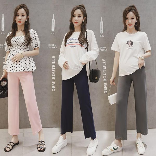 maternity bottoms pregnant women pants cotton odell with wide legs and a quarter length, White
maternity bottoms pregnant women pants cotton odell with wide legs and a quarter length, White
